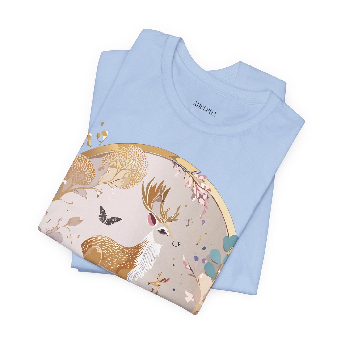Medallion Graphic Unisex 100 Cotton Vintage Animal Medal Artwork Tee 13