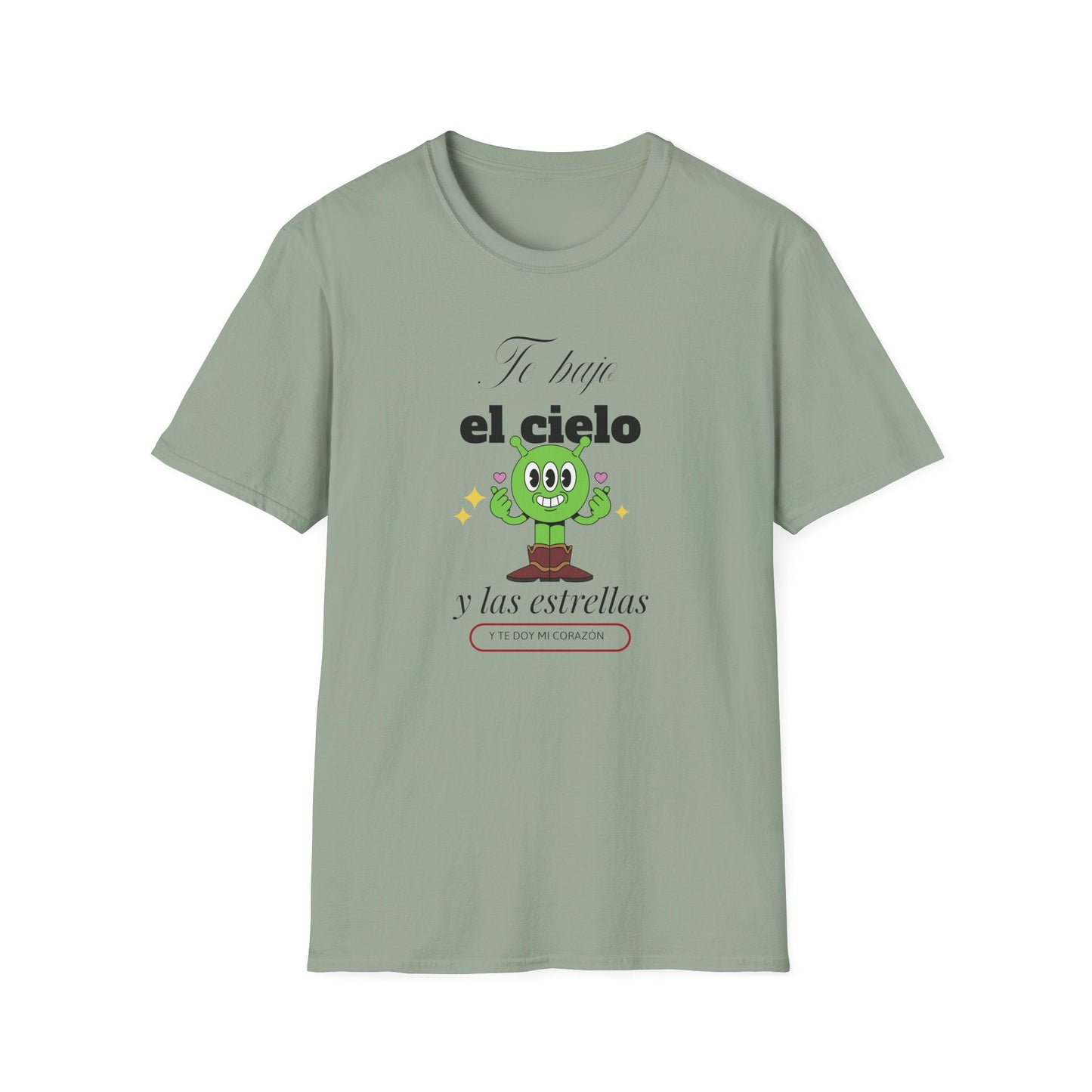 TShirt  Spanish Te llevo el cielo y las estrellas Cute Cactus Graphic