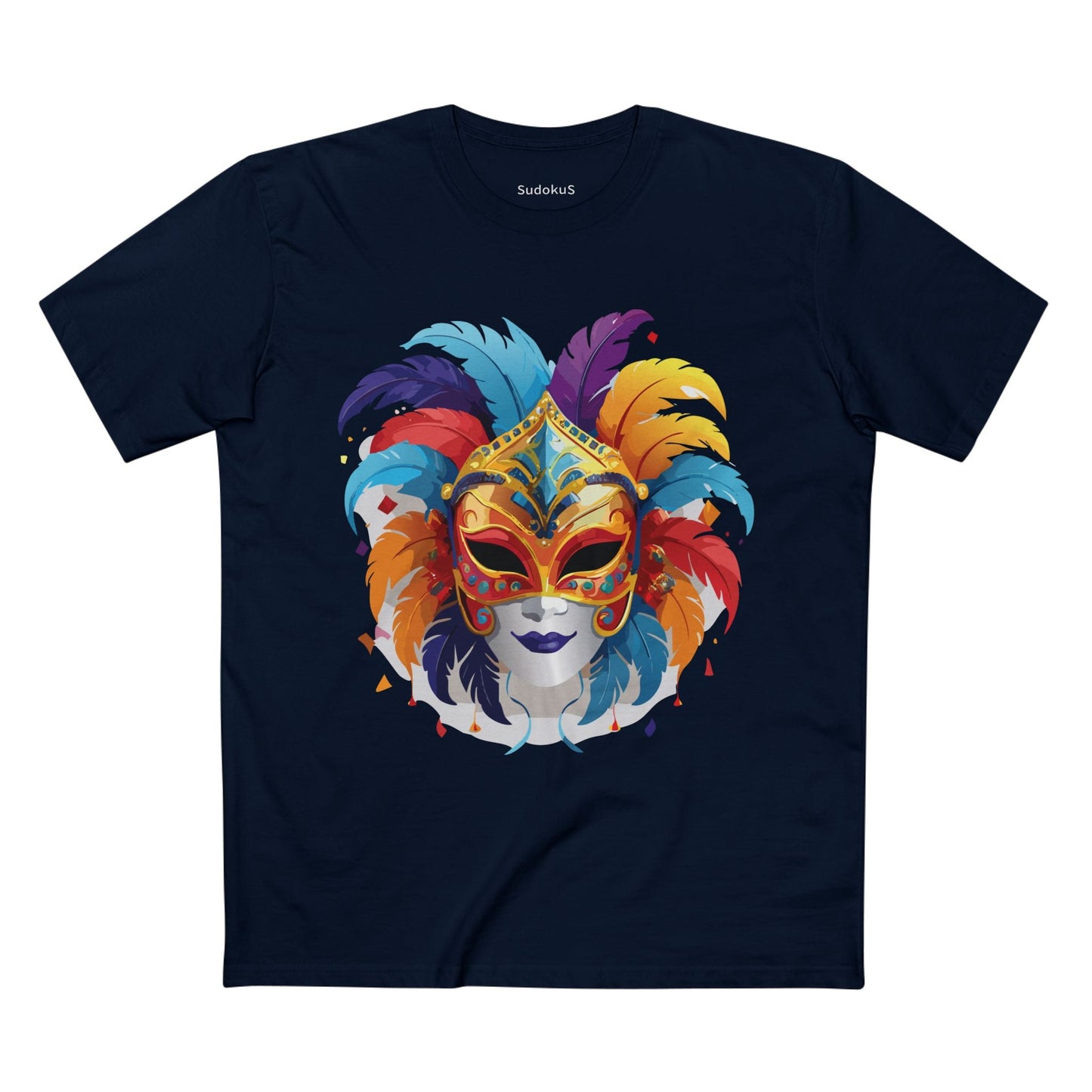 Mask Graphic Unisex 100 Cotton Staple Tee 11