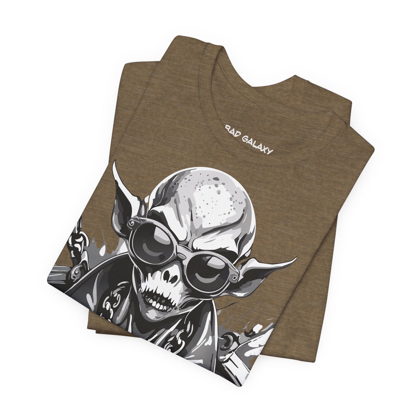 Alien Tee Shirt From Bad Galaxy Made To Order Free Shipping 100 Percent Cotton Eco Friendly In USA