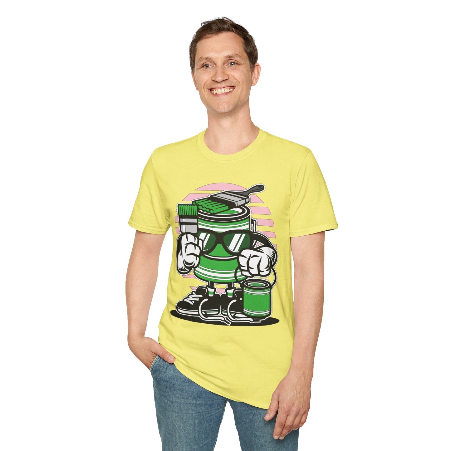 Cartoon T Shirt Animation Tee Funny Graphic Shirt For Unisex Gildan Softstyle 64000 Art Design