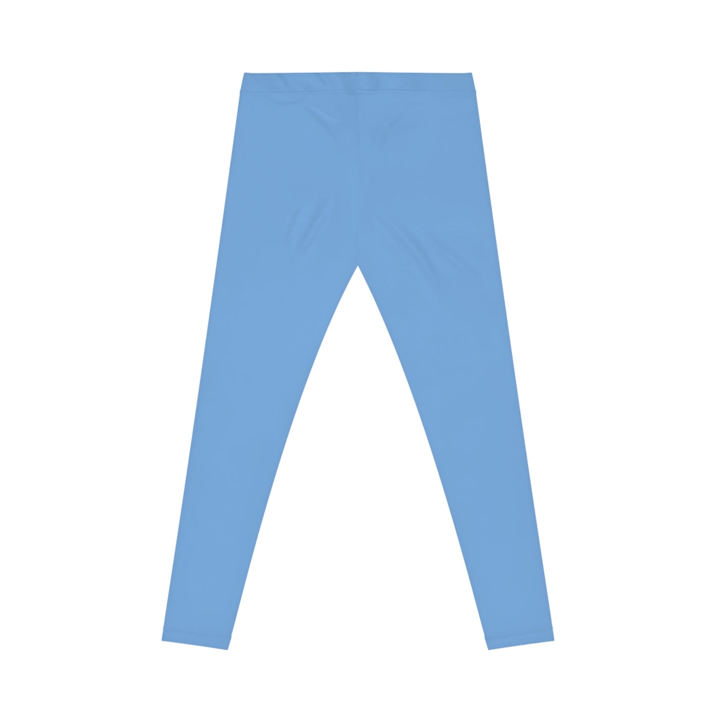 Frizz Horizon Blue Color Women's Poly-Span Casual Leggings XS-2XL