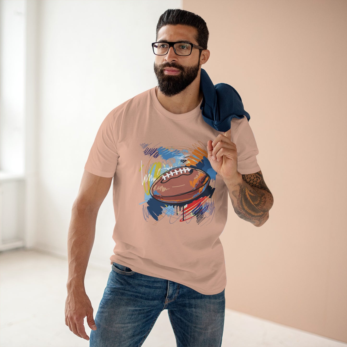 Staple Tee für Herren mit Sport-Print