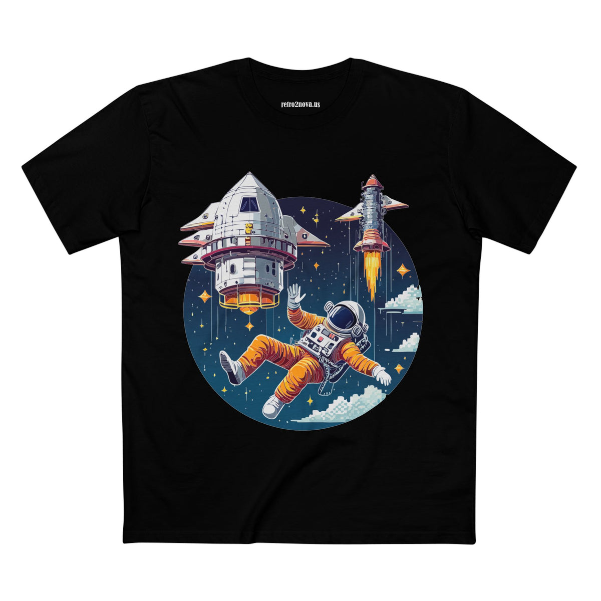 Cosmos Astronaut Graphic Tee Staple Unisex 100 Cotton Tee Shirt - CS-4