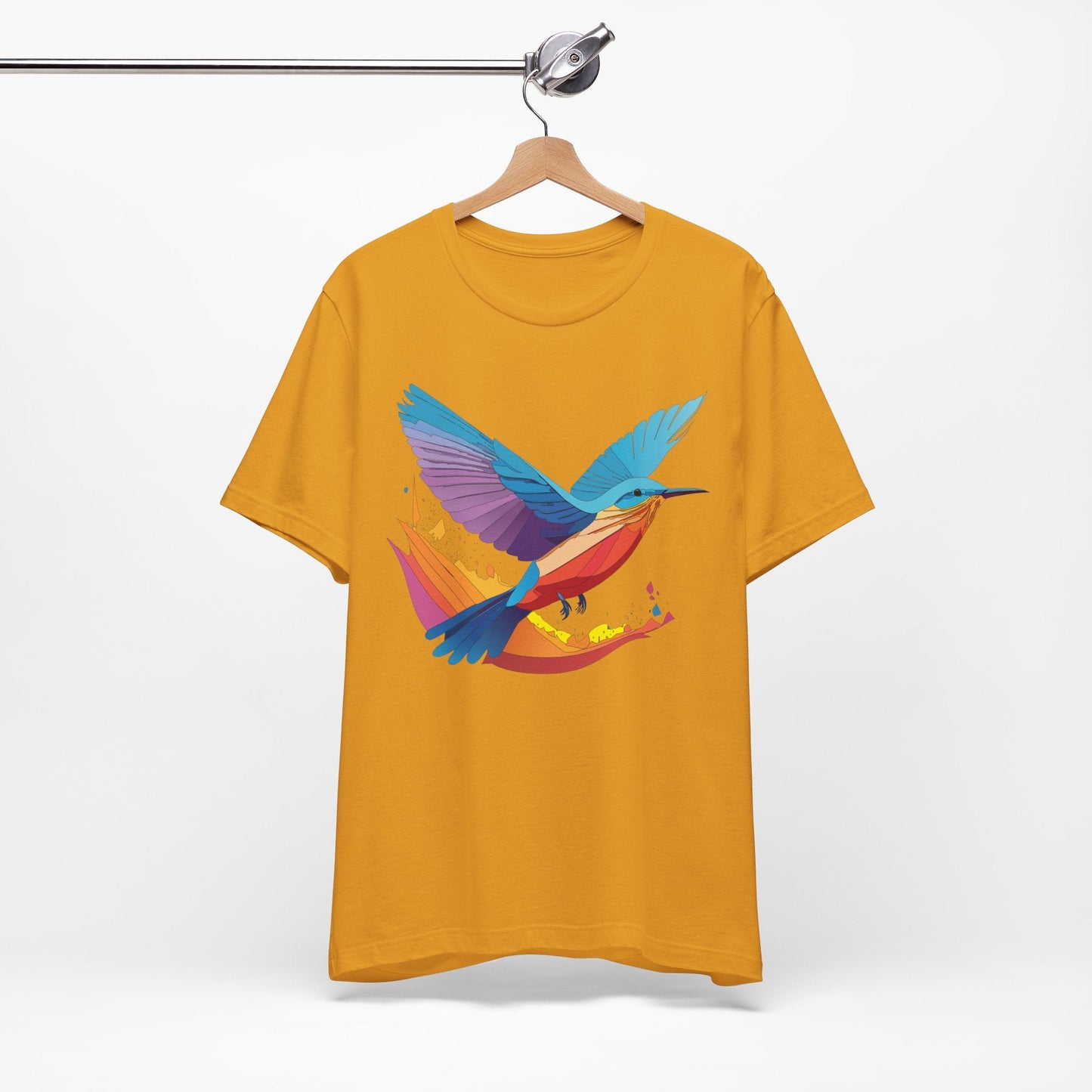 Unisex Animal Shirt Art Design Tee With Wild Animals Print Soft Comfortable Short Sleeve Tee
