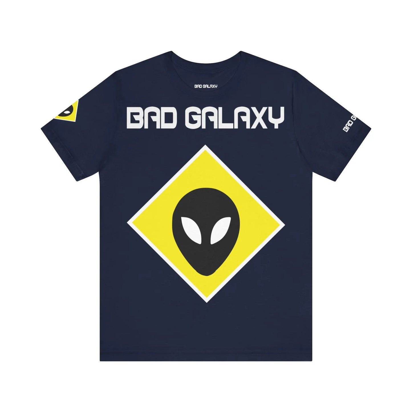 Tee Shirt With Alien From Bad Galaxy Lightweight 100 Percent Cotton Eco Friendly Inks Free Shipping