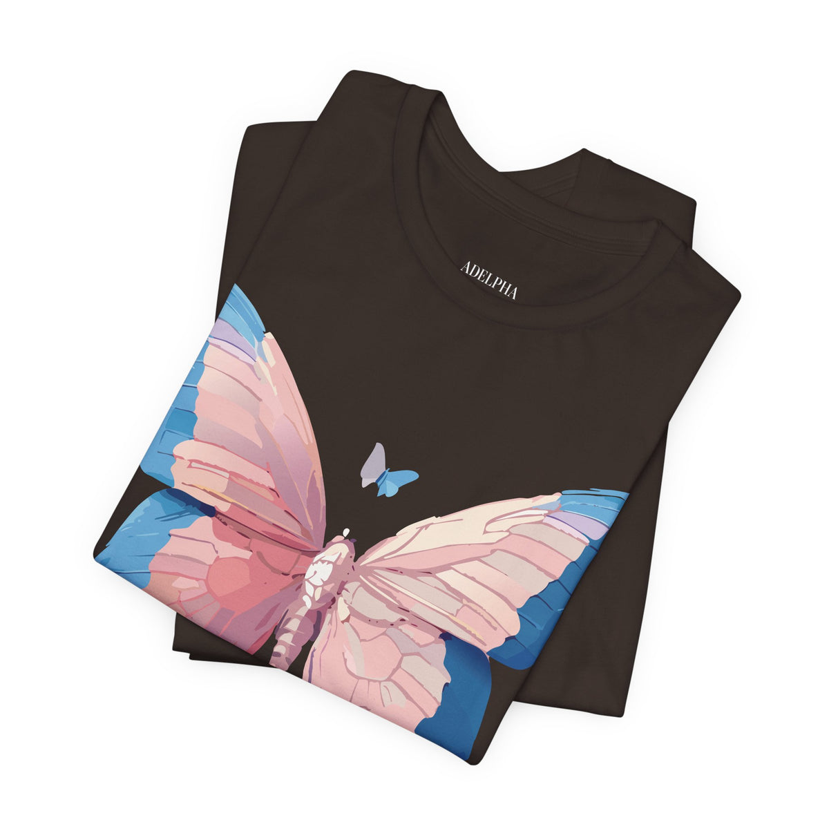 Butterfly Graphic Unisex Cotton Bella+Canvas Tee with Art Design n94