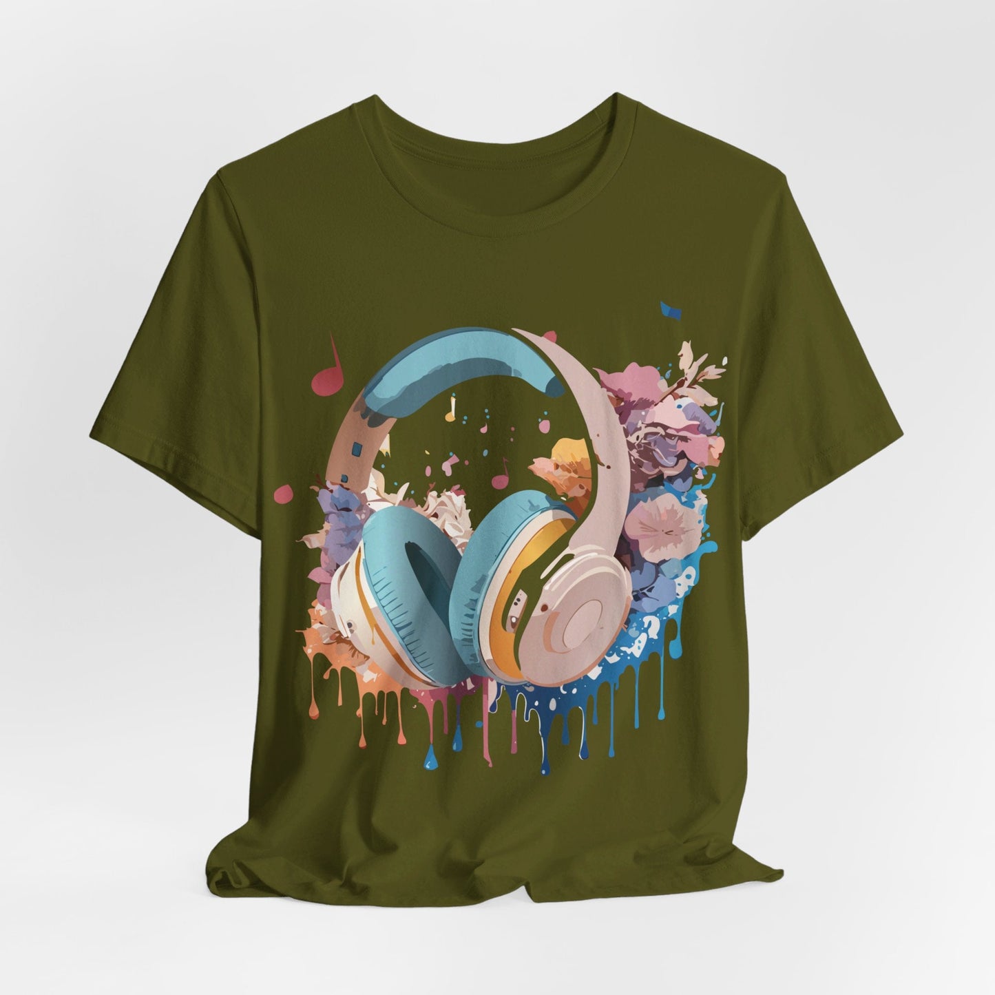 Music Graphic T Shirt Unisex Short Sleeve Tee Adelpha Vintage Inspired Art For Casual Everyday Wear