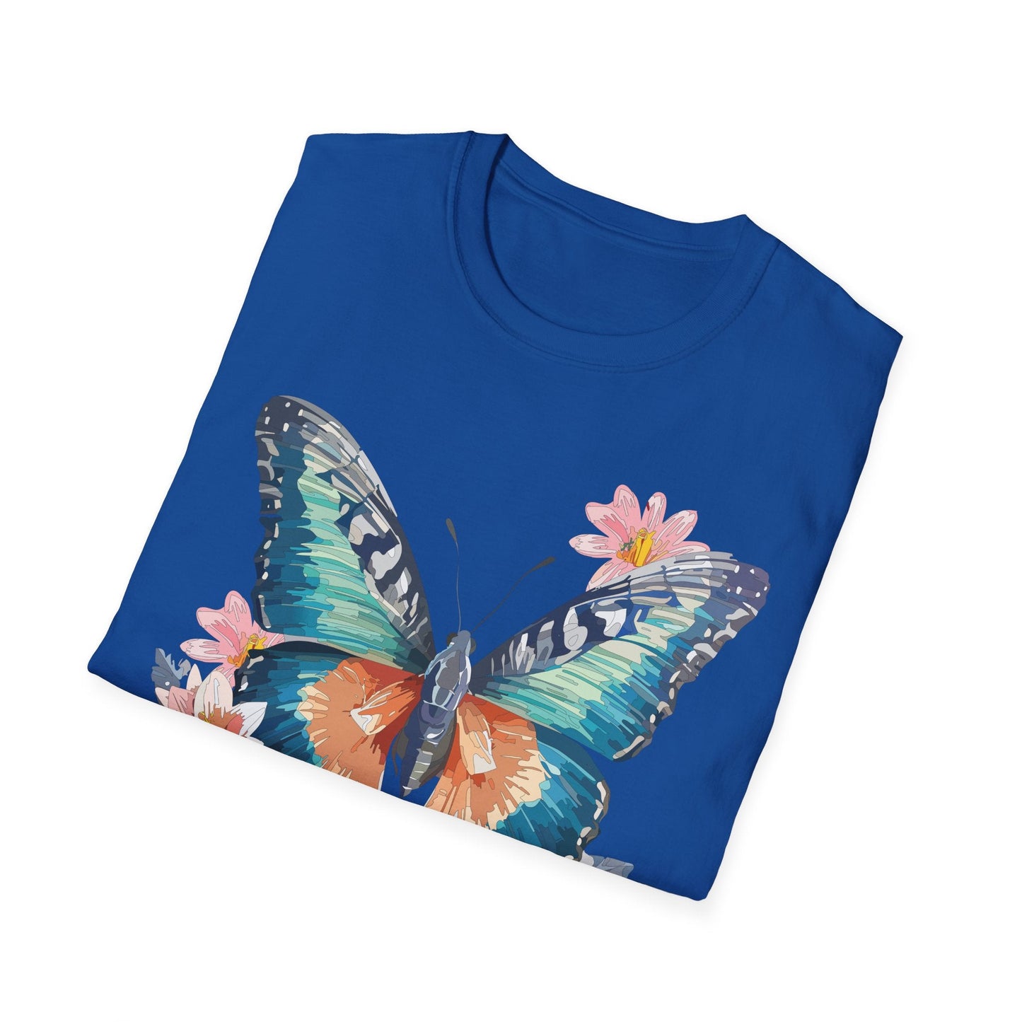 Butterfly T Shirt Unisex Cotton Tee Monarch Butterfly Design Softstyle 64000 Gildan Brand Quality