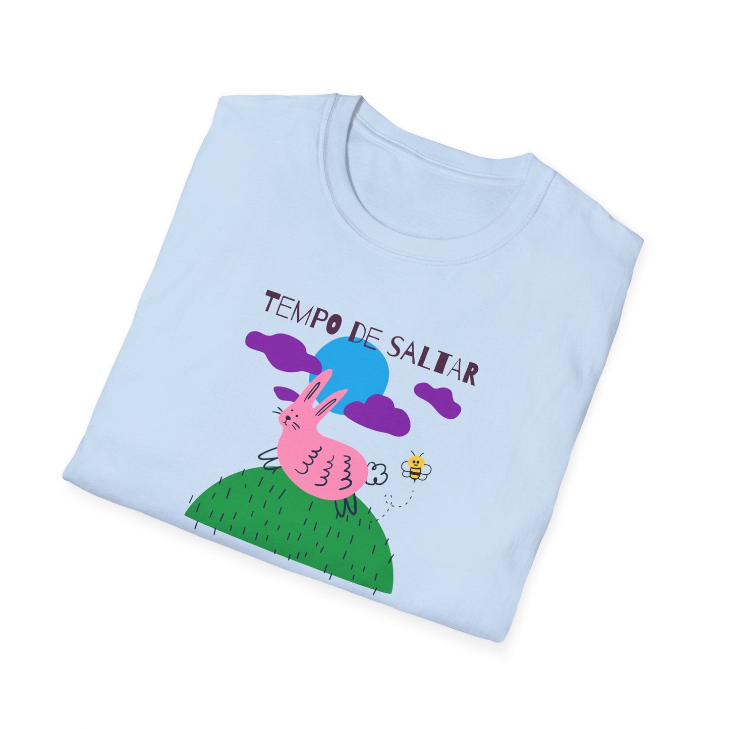 Funny Easter T Shirt Unisex Softstyle 64000 Art Design With Easter Prints 100 Percent Ring Spun Cotton