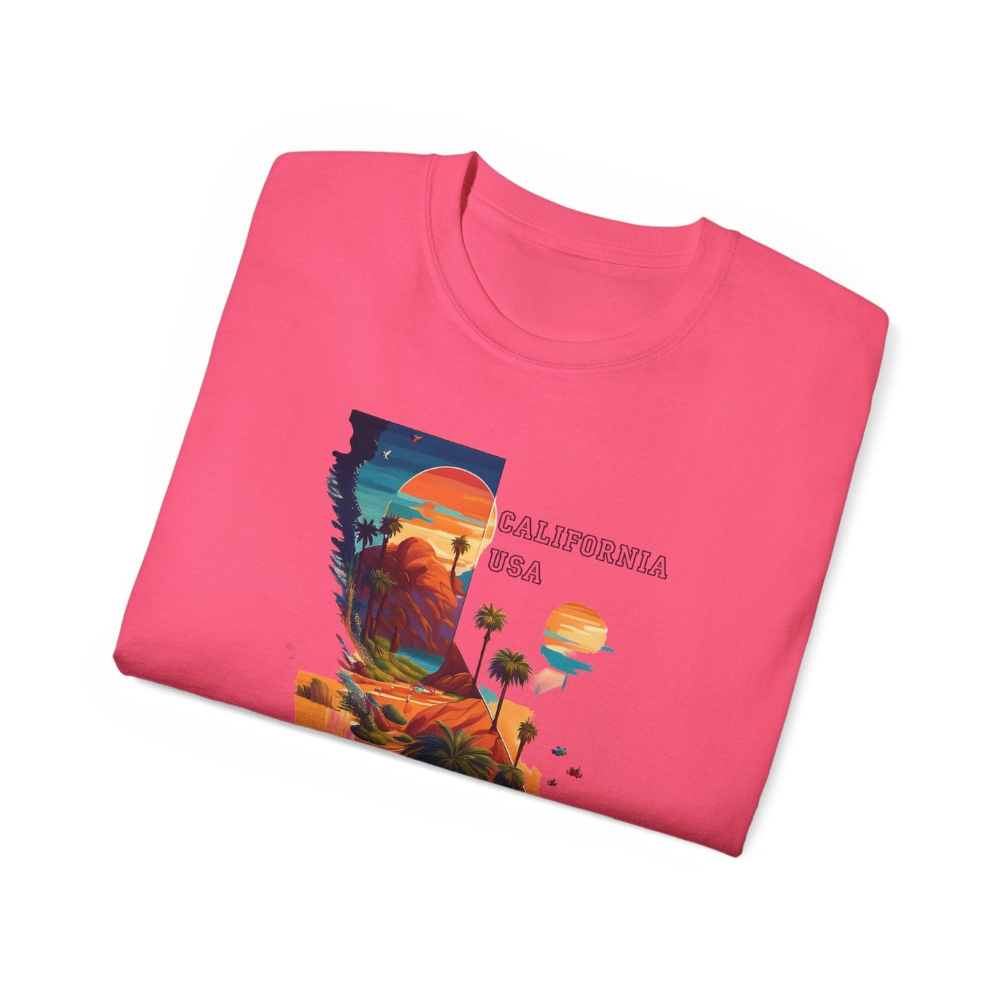 California Graphic Unisex Cotton T‑Shirt 2