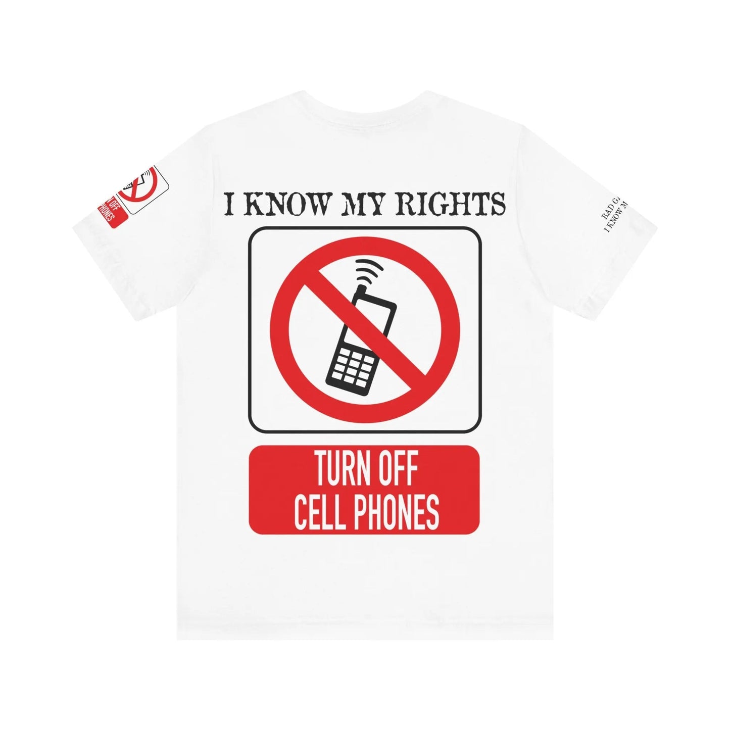 Red Stamp Tee Shirt Made In USA With 100 Percent Cotton Eco Inks From Bad Galaxy Official