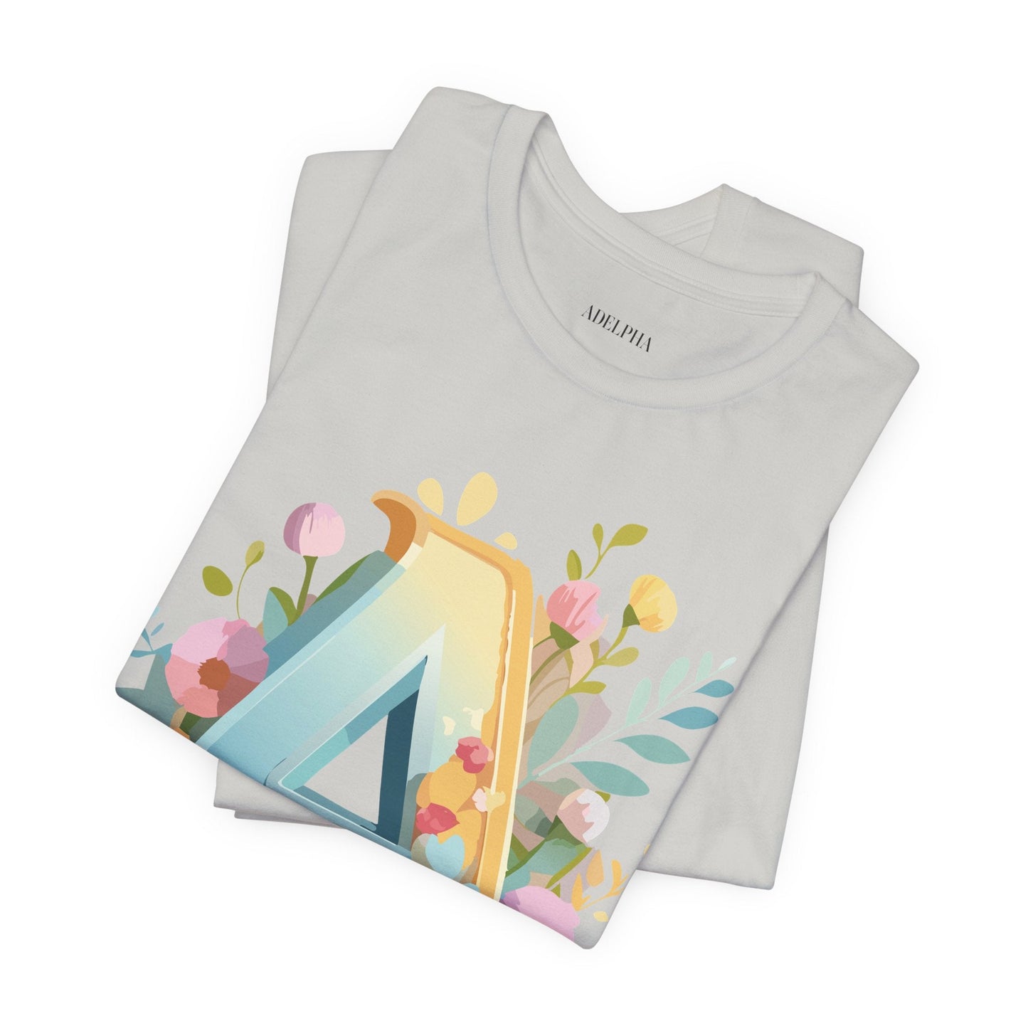 Letter A Shirt Graphic Tee Unisex Vintage Inspired Adelpha Art Jersey Short Sleeve