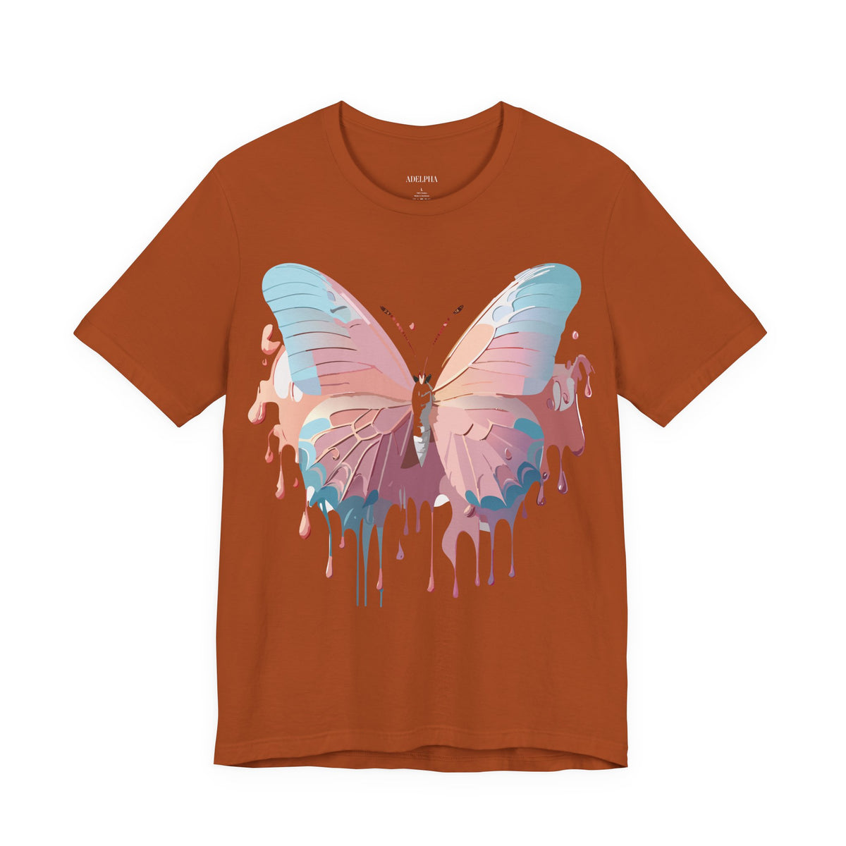 Butterfly Graphic Unisex Cotton Bella+Canvas Tee with Art Design n92