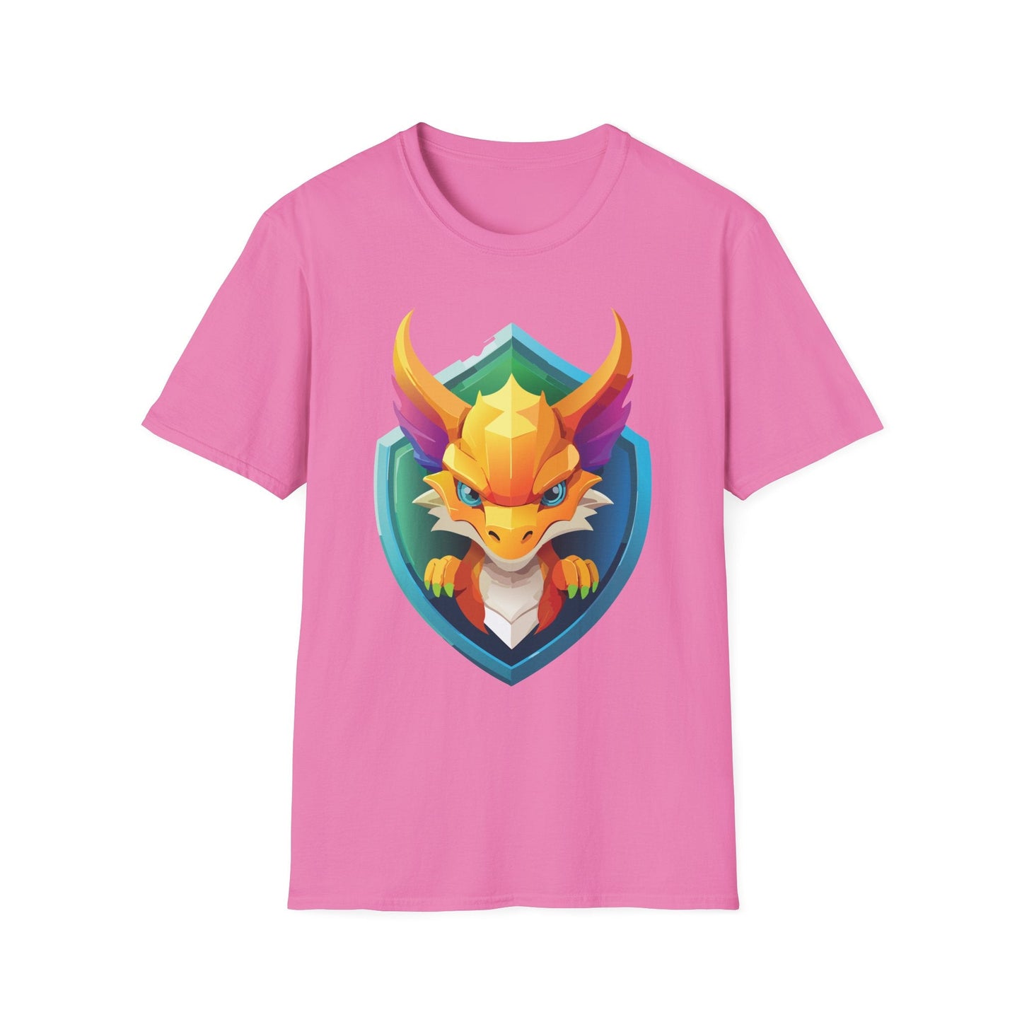 Dragon T Shirt Unisex Dragon Graphic Tee With Animal Design Soft Cotton Gildan Softstyle 64000