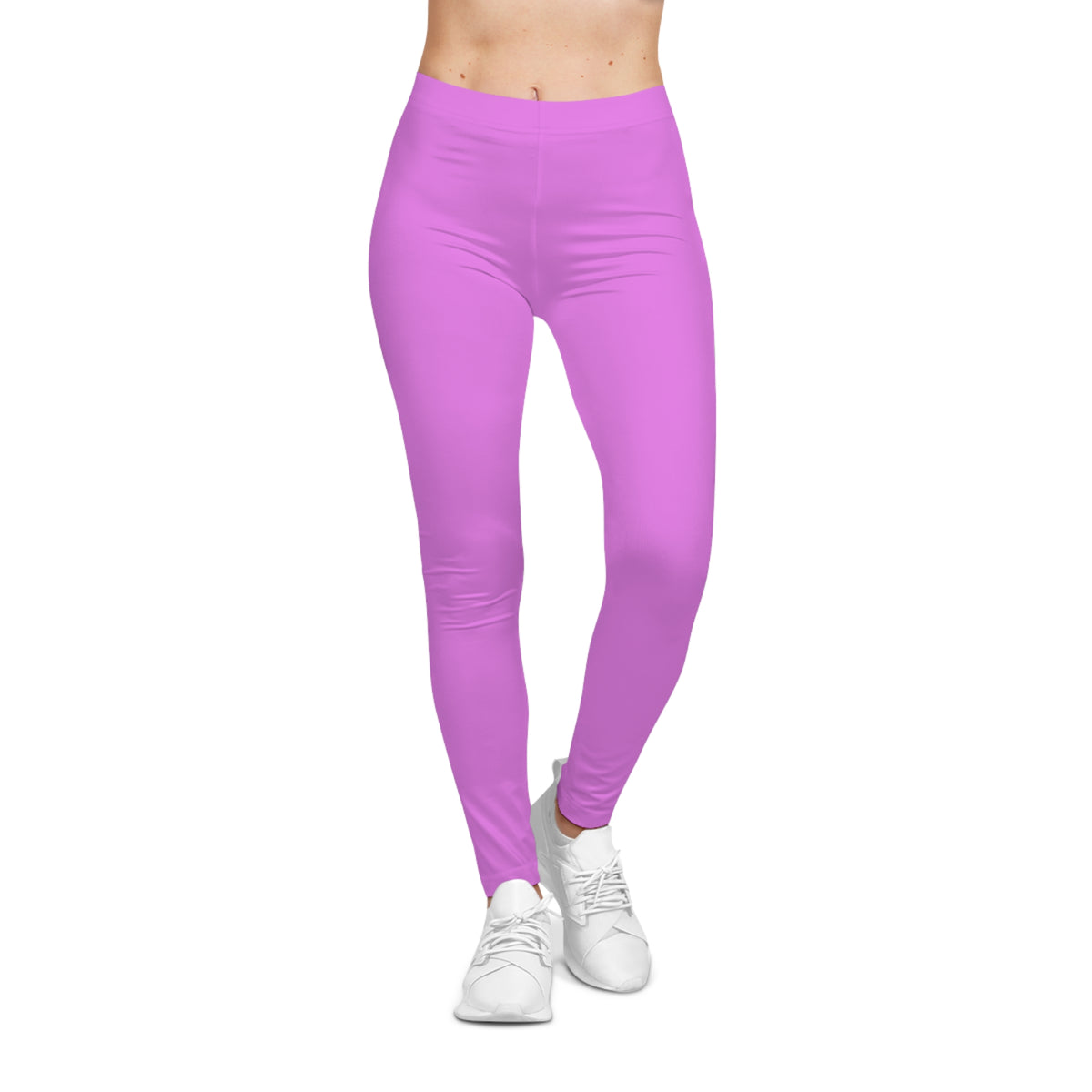 Violet Color Women's Poly-Span Casual Leggings XS-2XL
