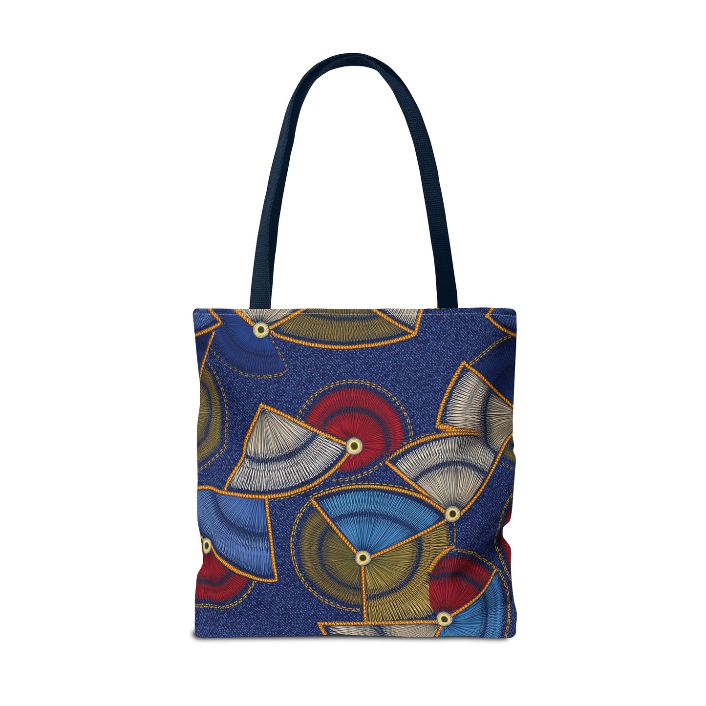 Denim Fabric Imitation Print Unisex Canvas Bag Poly Spun 3 Sizes Tote Bag 142