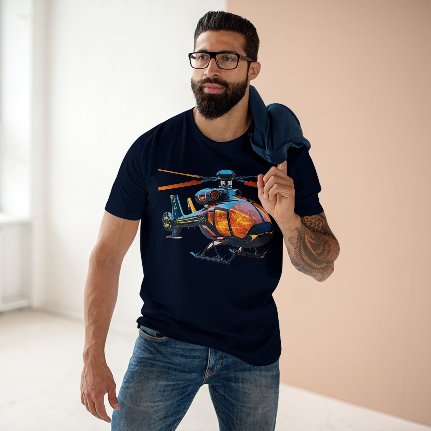 Chopper Graphic Unisex 100 Cotton Staple Tee 5