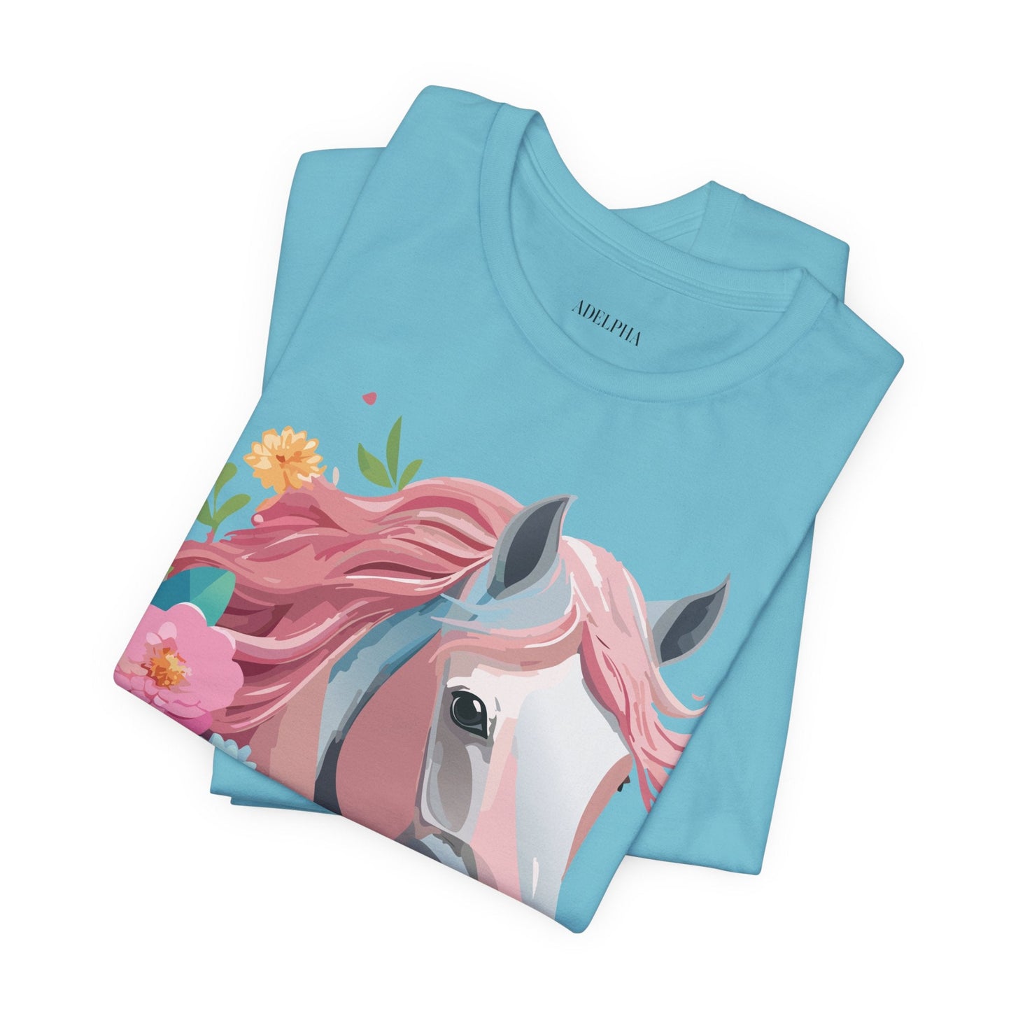 Horse Graphic Unisex 100 Cotton Vintage Animal Art T-Shirt 1