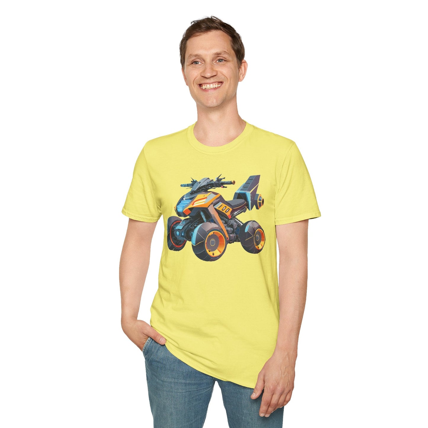 Unisex Bike T Shirt Moto Shirt With Motorcycle Design MTB Tee For Riders One Hundred Percent Cotton