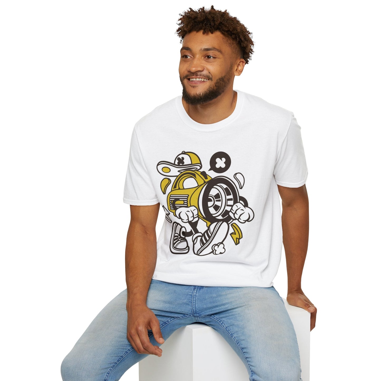 Cartoon T Shirt Animation Tee Funny Tee Unisex Softstyle Cotton Tee Gildan 64000