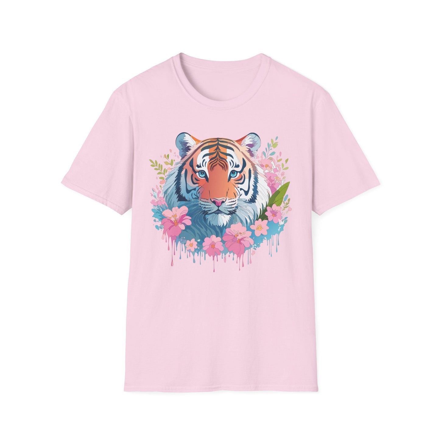 Unisex Tiger Shirt Gildan Softstyle 64000 Cotton Tee Everyday Comfort