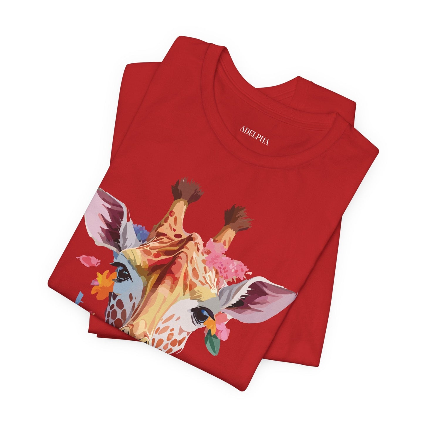 Giraffe Graphic Unisex 100 Cotton Vintage Animal Art T-Shirt 2