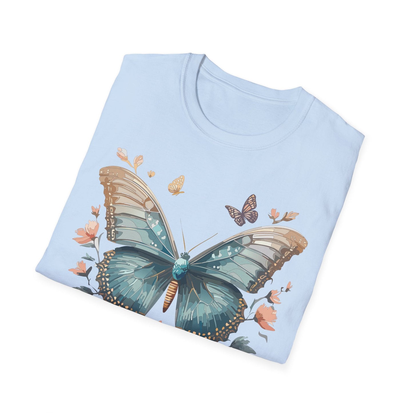Butterfly Shirt Unisex Monarch T Shirt Gildan Softstyle 64000 Ring Spun Cotton Tee Breathable Comfort