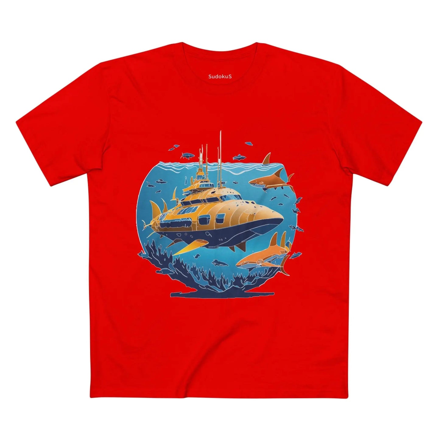 Ocean Coast Graphic Unisex 100 Cotton Staple Tee 14