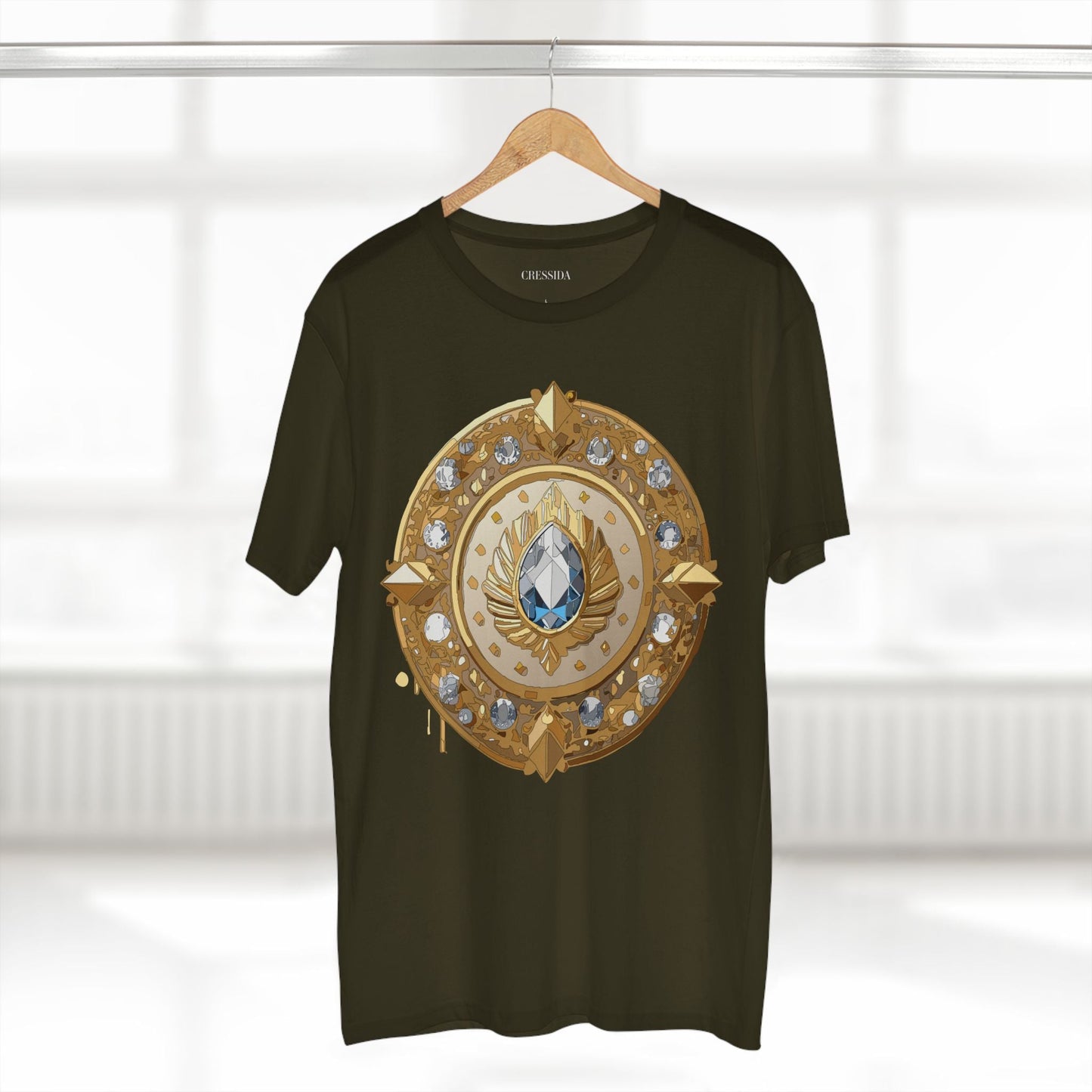 Medallion Graphic T-Shirt Unisex 100 Cotton With Gold Art Design Medal Tee 26