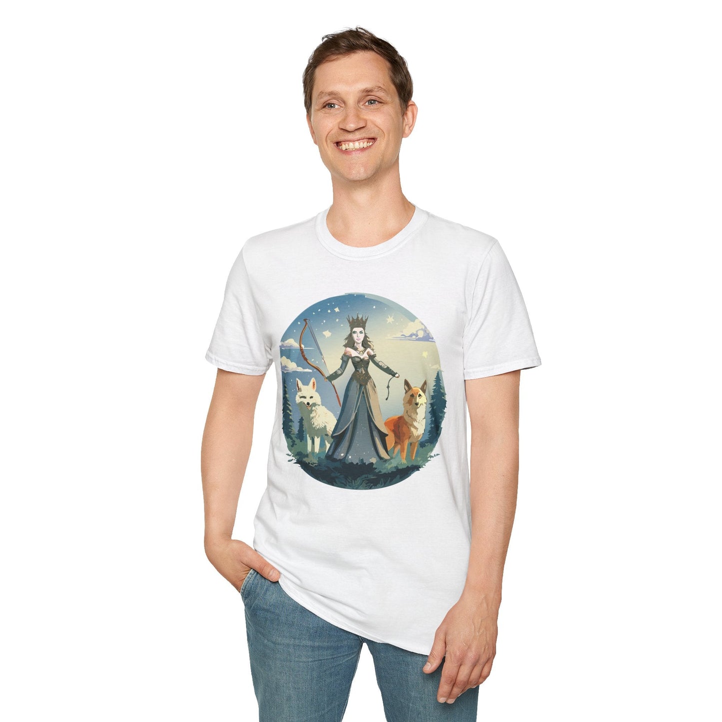 Women Graphic T Shirt Art Design Tee Unisex Softstyle Cotton Gildan 64000 Premium Comfort