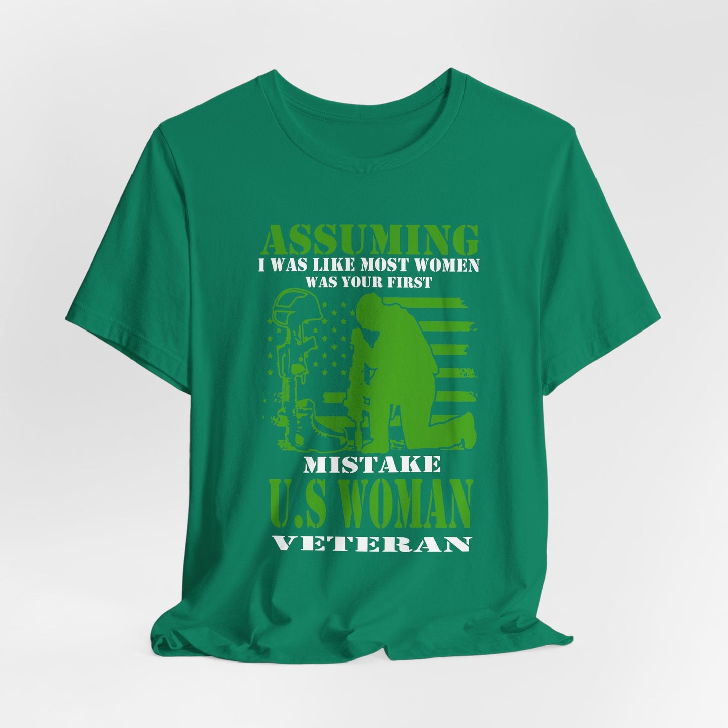 Army Veteran Patriotic Graphic Design Unisex Cotton T-Shirt v45