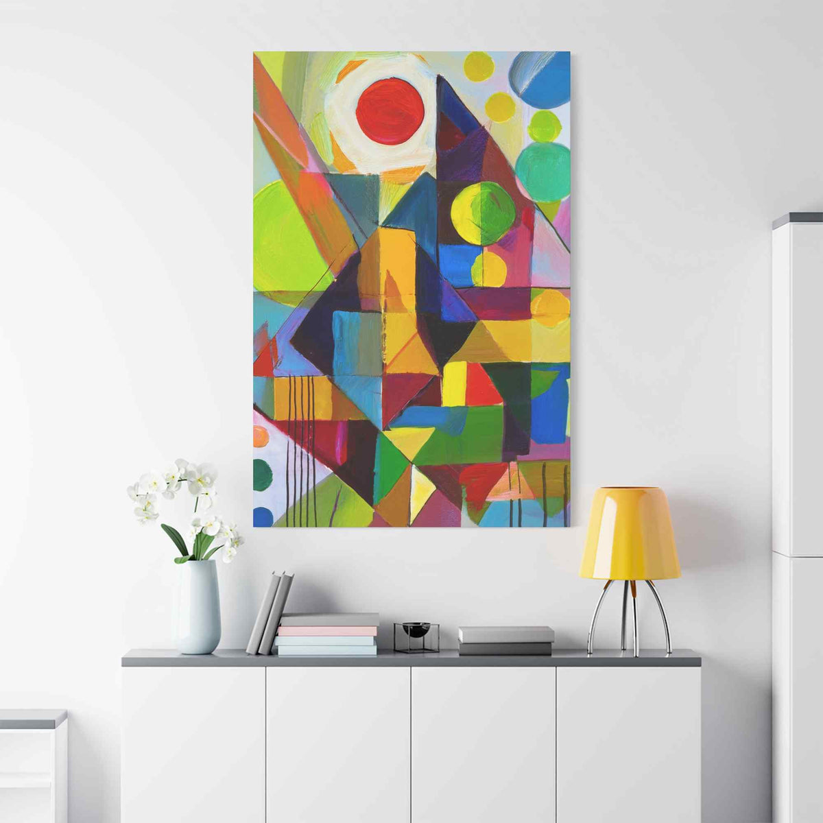 Abstract Painting Print Canvas 20x24,20x30,24x30, 24x32,24x36,30x40, 32x48,36x48,40x60 Pine-Wood Inner Frame ABS-6