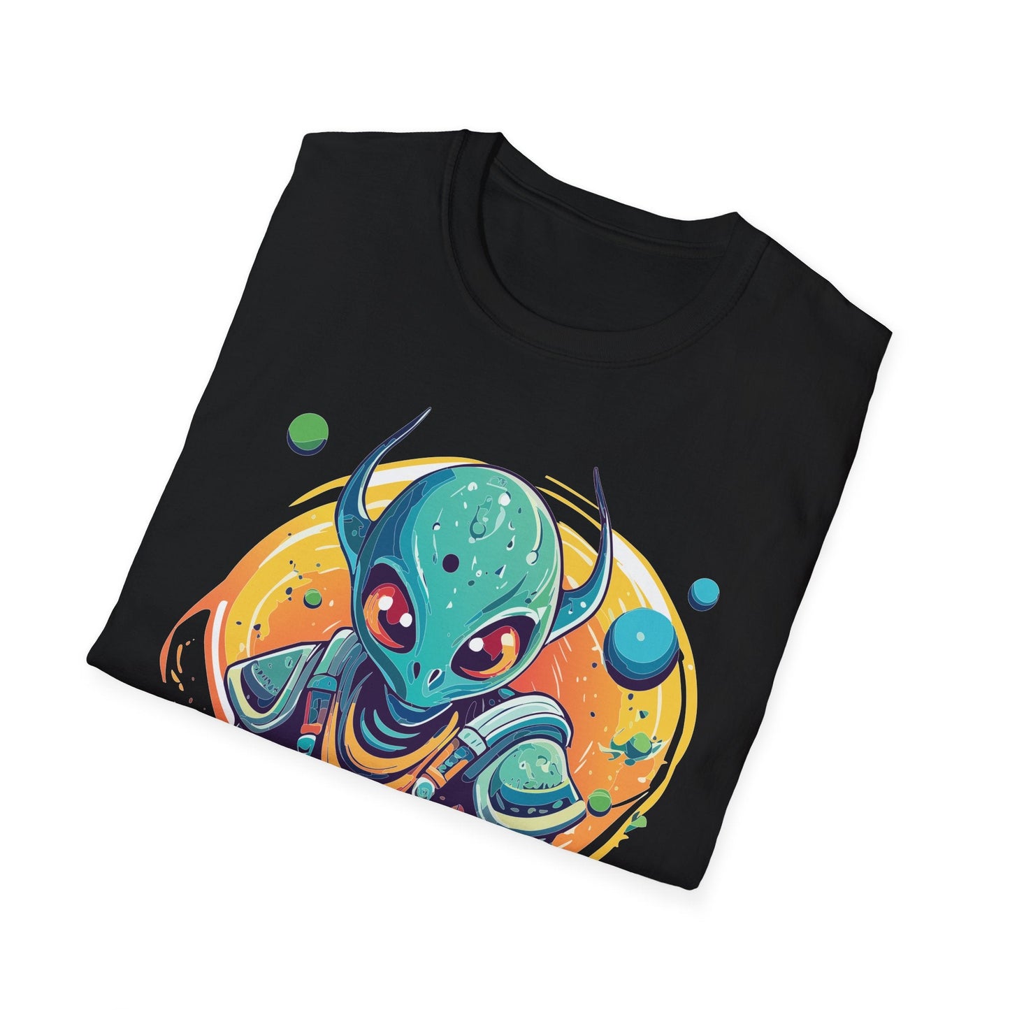 Alien Cosmos Shirt Unisex Softstyle Tee With Alien Art Design Space Theme Graphic Tee