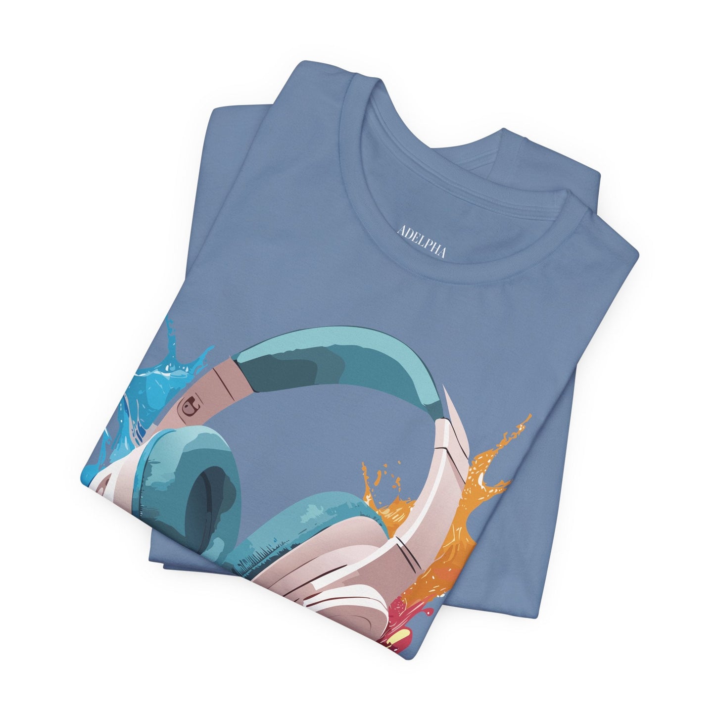 Adelpha Graphic Tee Unisex Music Artwork Vintage Inspired Jersey Short Sleeve Shirt