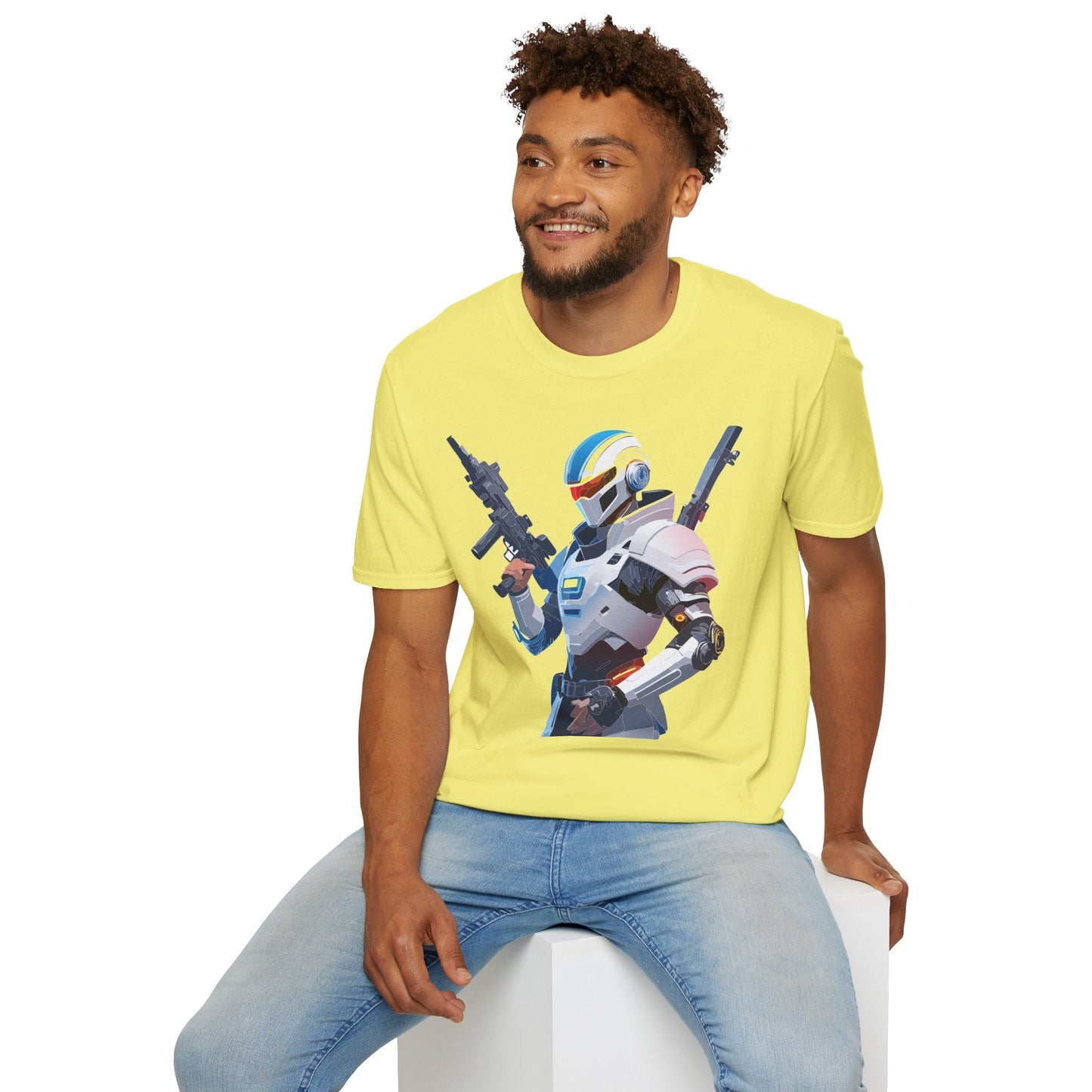 Robocop T Shirt Unisex Gildan Softstyle 64000 100 Percent Ring Spun Cotton Tee Premium