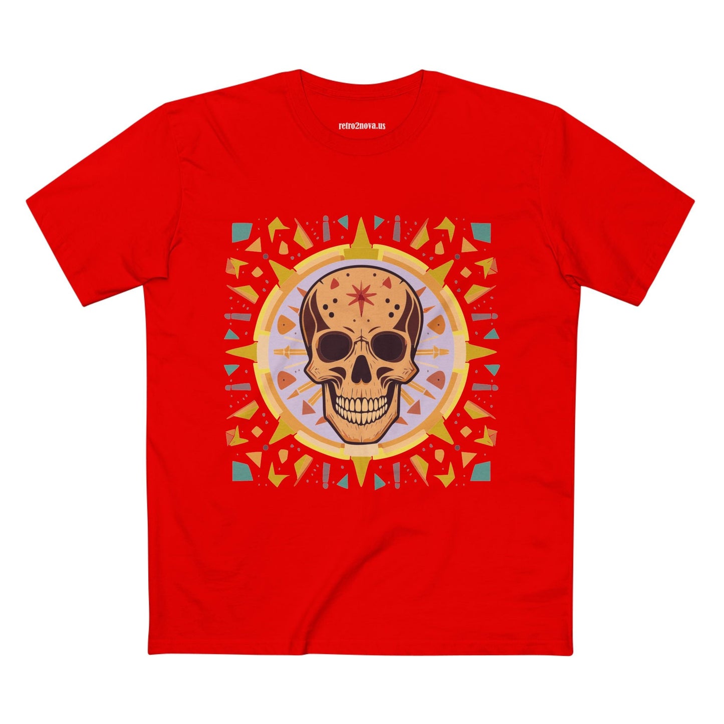 Skull Skeleton Shirt Unisex Premium Cotton Tee With Original Art Design Retro2Nova