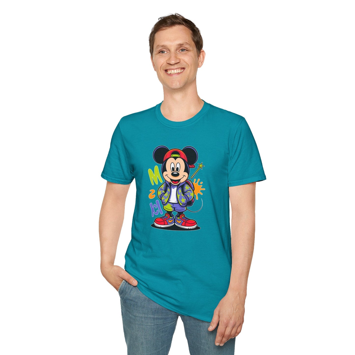Cartoon T Shirt With Animation Design Unisex Gildan Softstyle 64000 Tee For Funny Animals