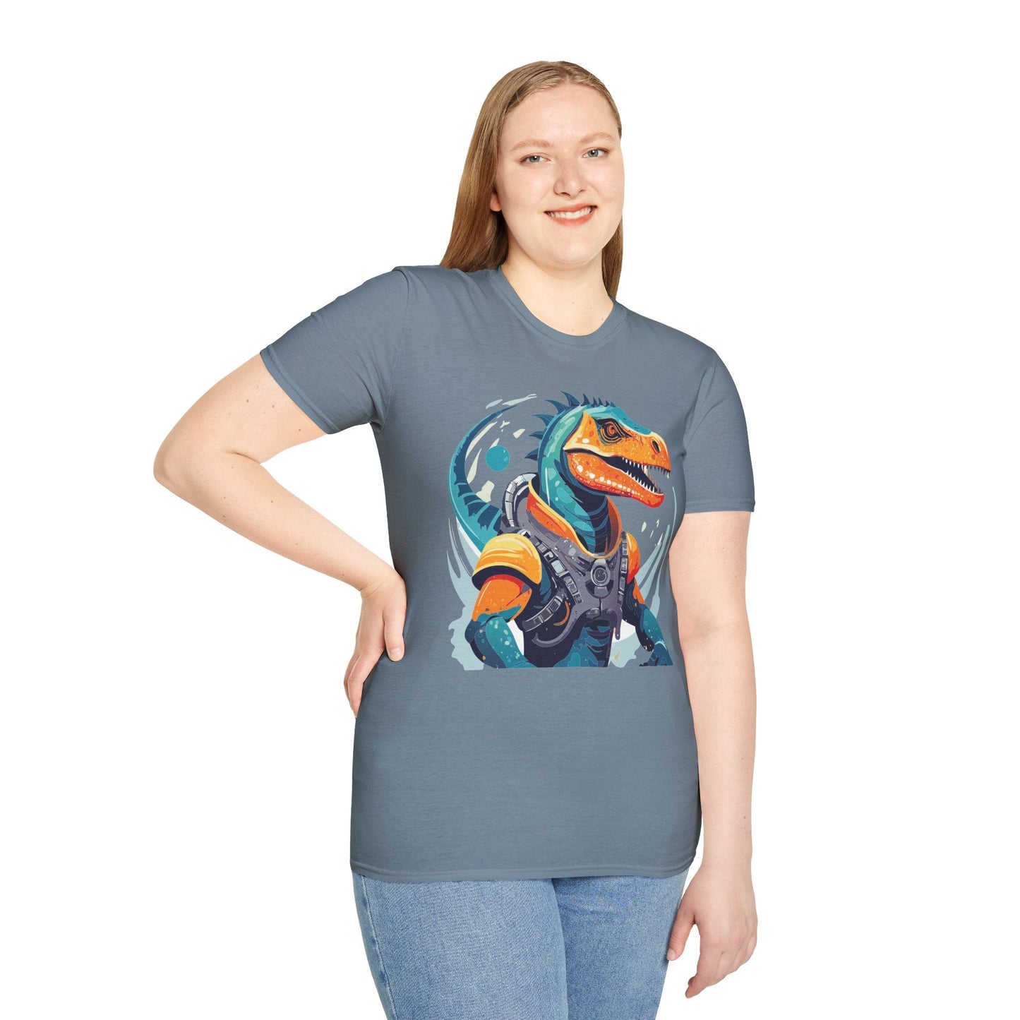 Alien Graphic Unisex Cotton Softstyle UFO Artwork Tee 10