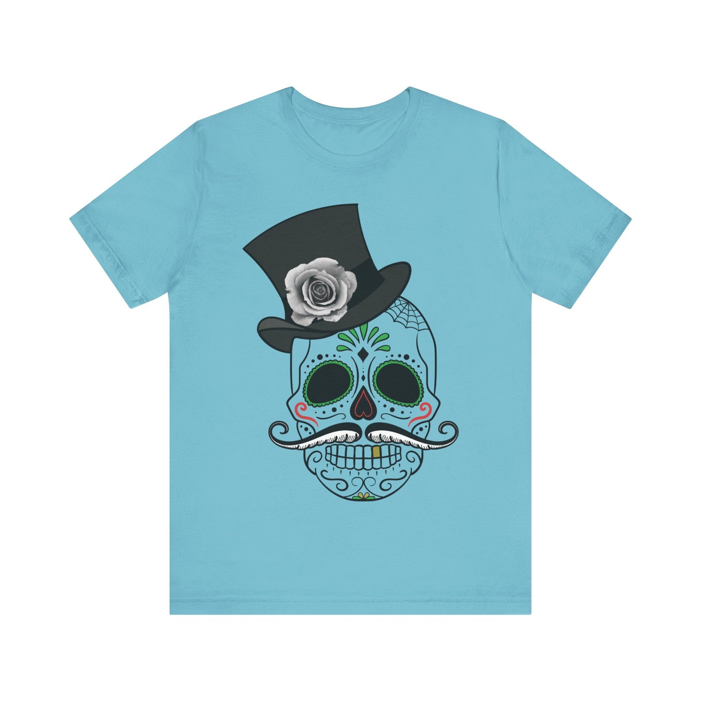 Unisex-T-Shirt aus Baumwolle mit Totenkopf