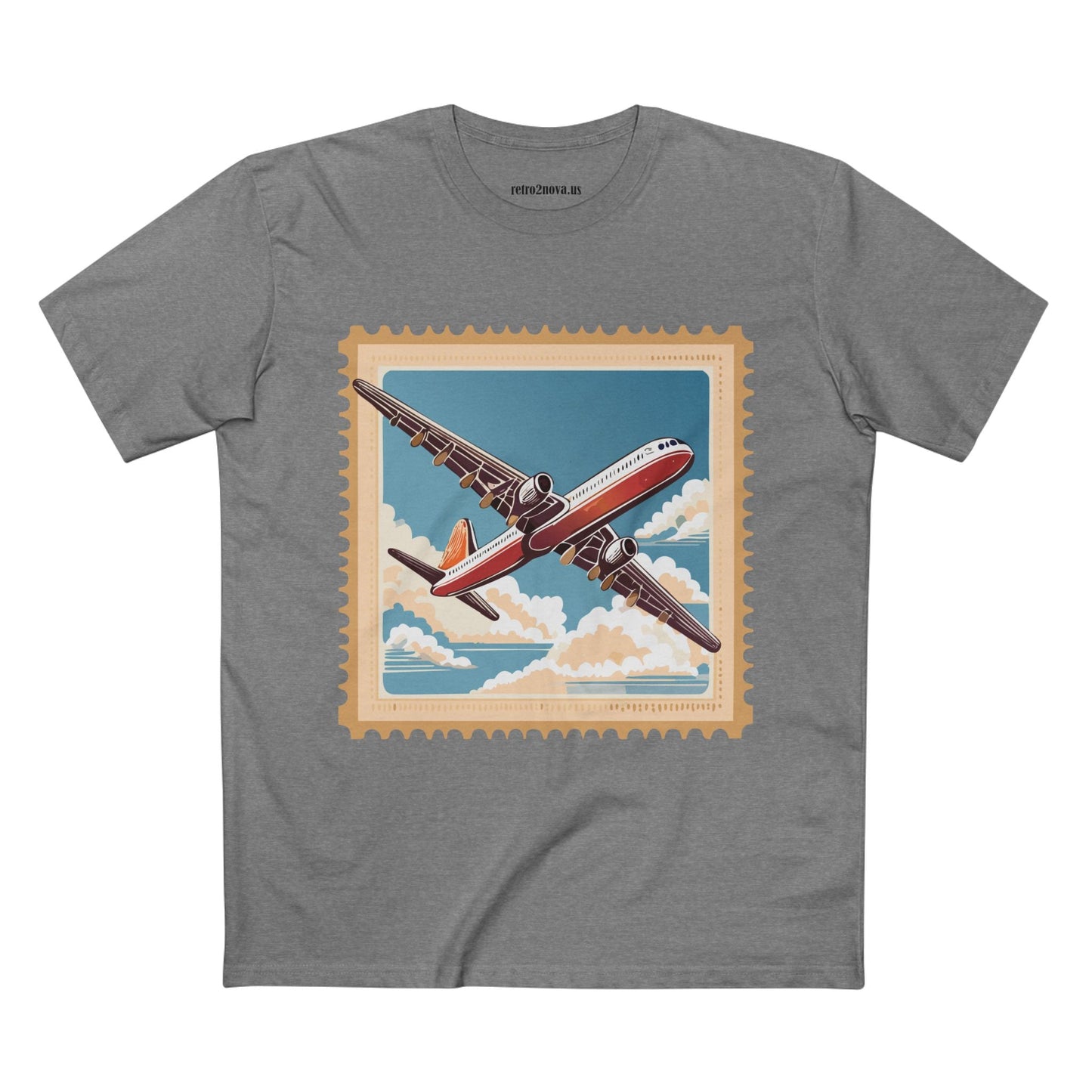 Postage Stamp Shirt Unisex Premium Cotton Tee With Original Art Design From Retro2Nova PS38