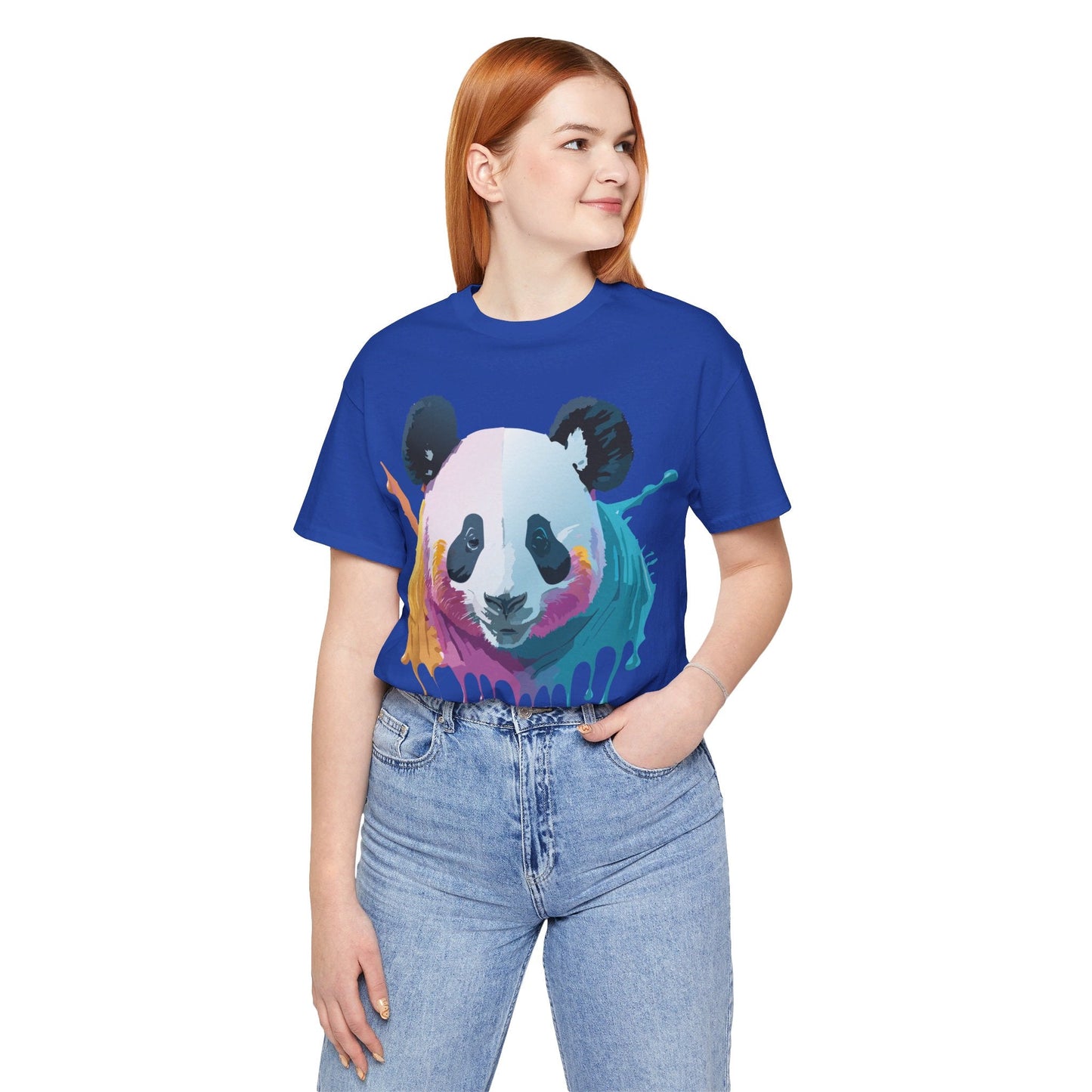 Adelpha Panda Graphic Tee Unisex Vintage Inspired Art Design Short Sleeve Shirt Edition
