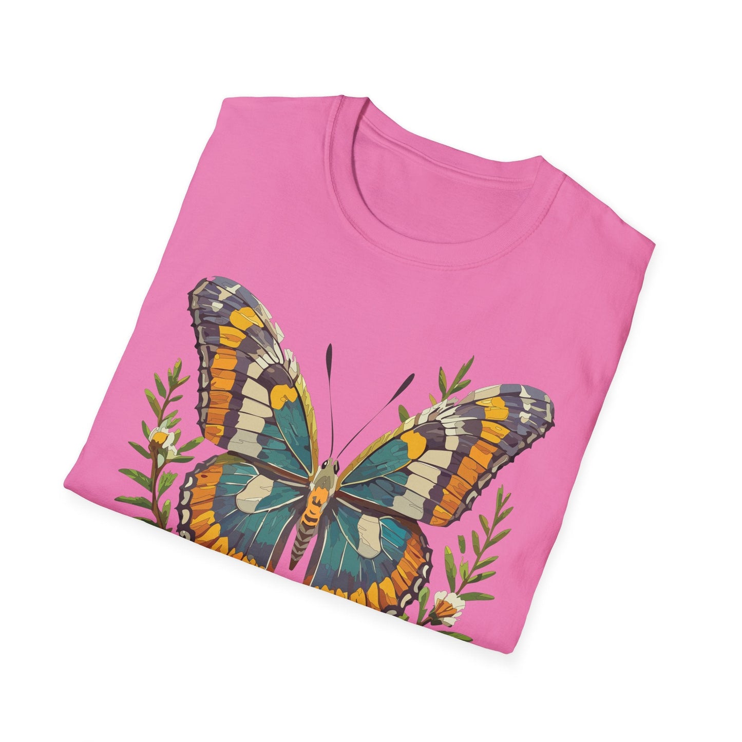 Monarch Butterfly Shirt Unisex T Shirt Softstyle 100 Percent Ring Spun Cotton Comfort