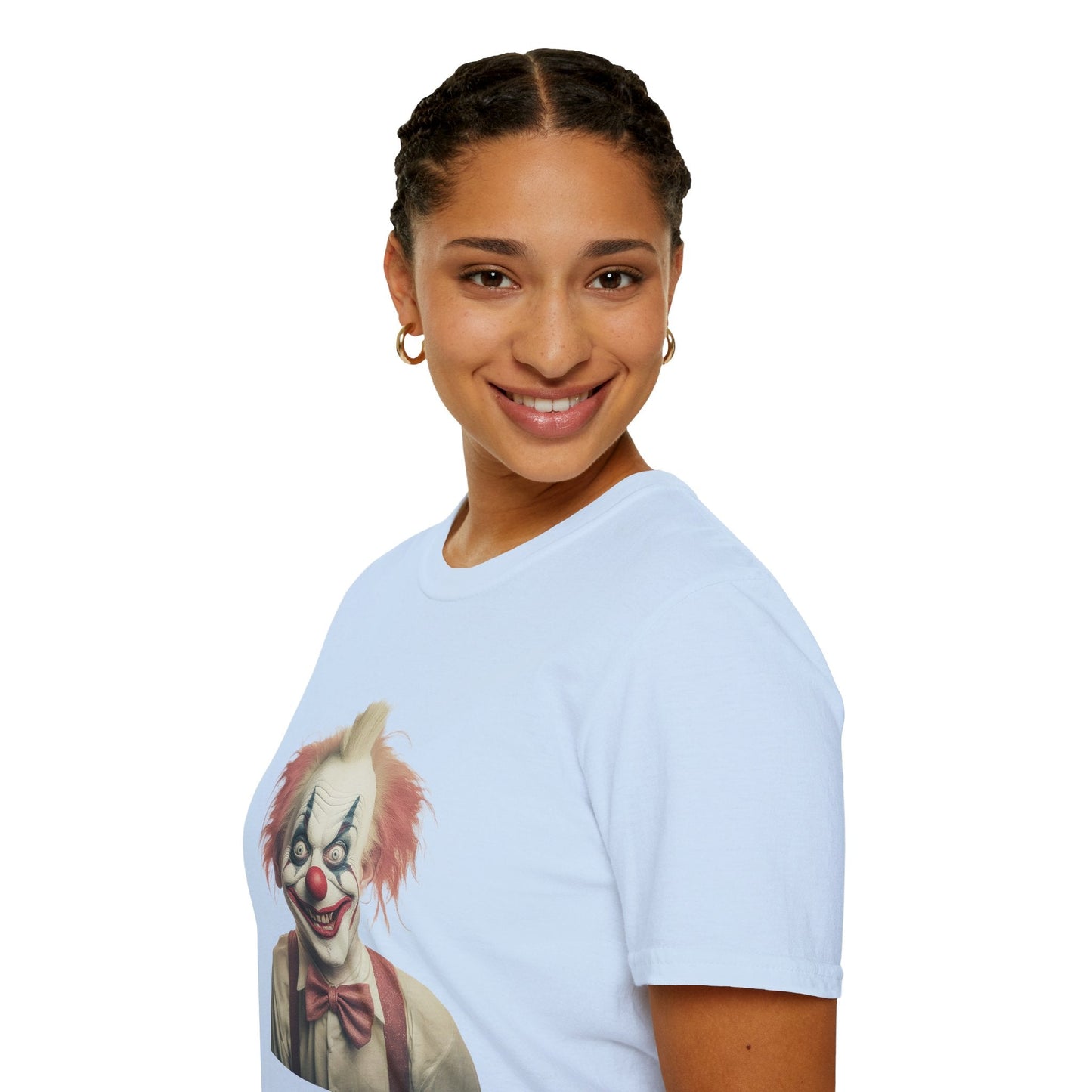Clown Shirt Circus Tee Gildan Softstyle 64000 One Hundred Percent Ring Spun Cotton Lightweight