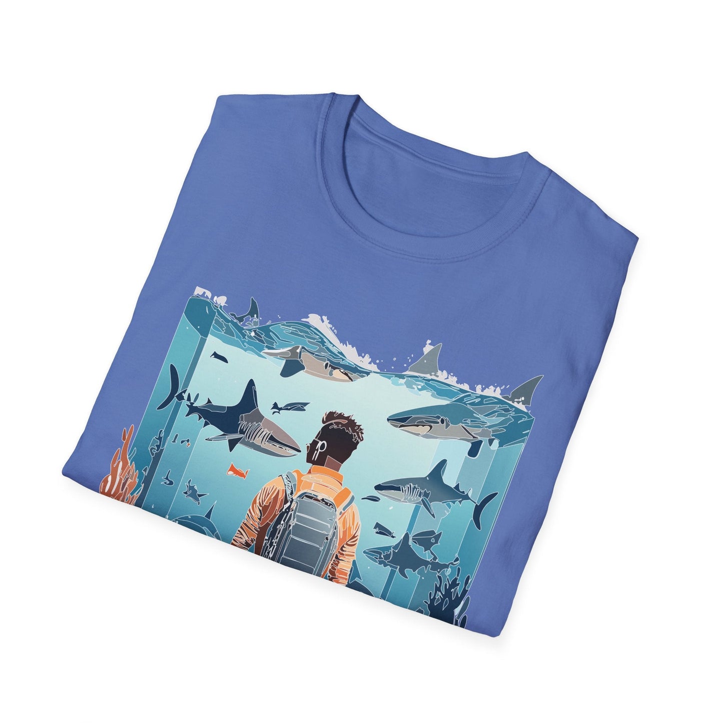 Ocean Graphic Unisex Softstyle Cotton Tee 4