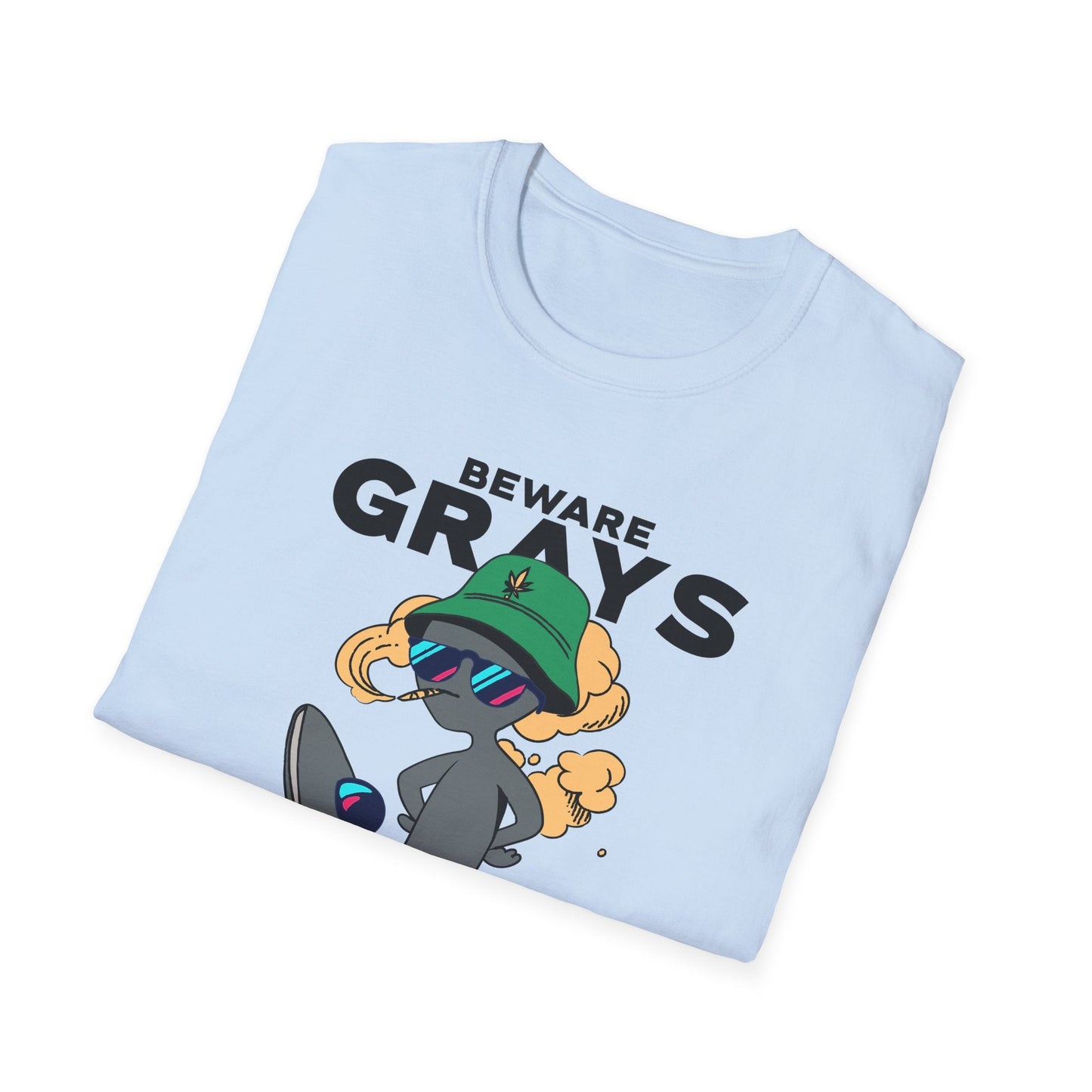 Funny Aliens UFO Graphic Unisex Cotton T-Shirt  18