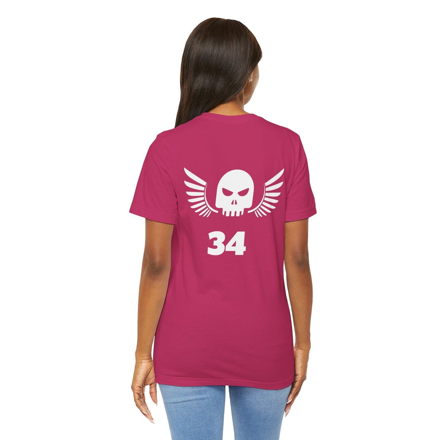 Unisex Cotton Tee Shirt with Skull