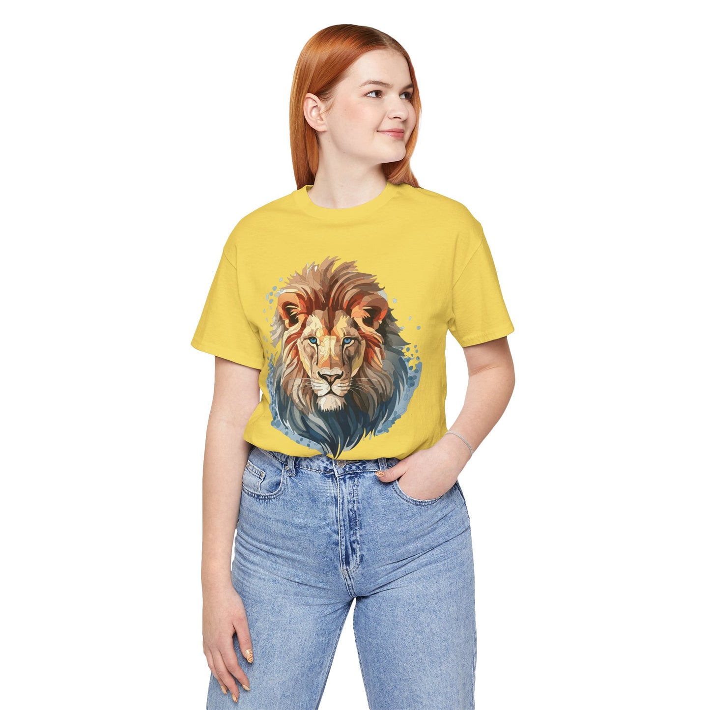 Lion Shirt, Animal Shirt, T-Shirt with Lion, Art Design Tee, Animal Tees, Safari T-Shirt 12