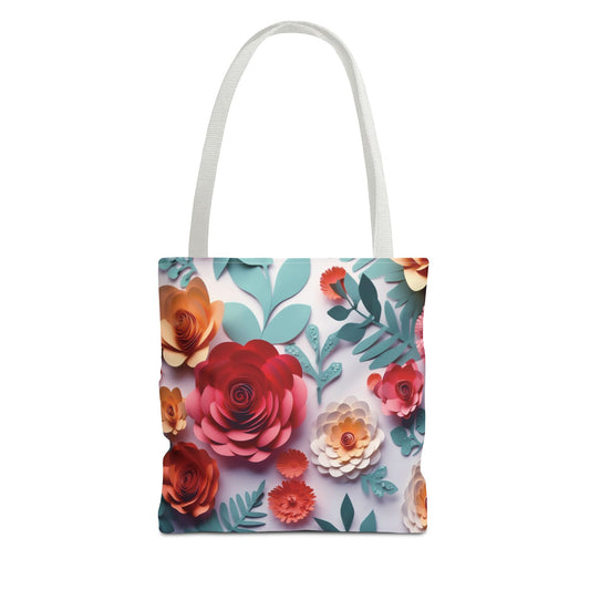 Bolsa de lona con estampados florales 