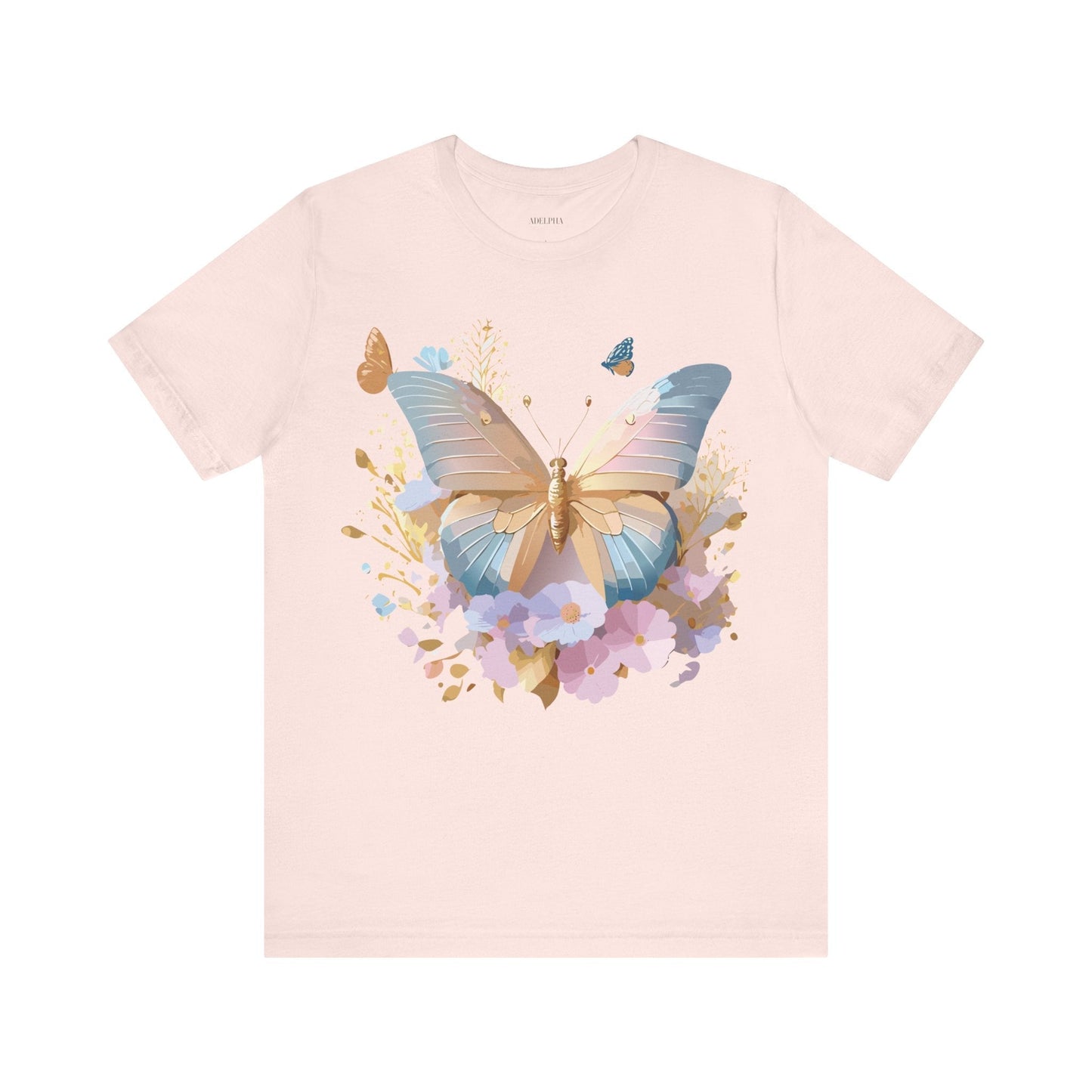 Butterfly Graphic Tee By Adelpha Vintage Inspired Unisex Short Sleeve